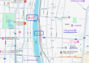 丸福楼近郊